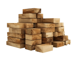 stack van hout in PNG beeld
