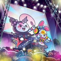 Cute Rabbits Singing at Rock Concert Concept vector