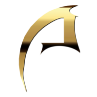 dorado logo letra un png