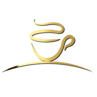 diseño de logotipo de cafetería png