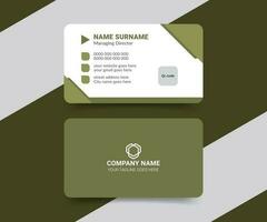 Professional elegant with gradient color business card template vector