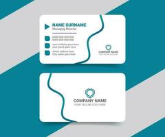 Modern and clean professional business card template vector