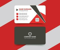 Double-sided modern business card design template vector