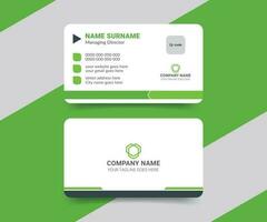 Professional elegant with gradient color business card template vector