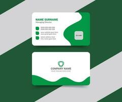 Professional elegant business card design template vector