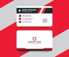 Minimalist modern business card design template vector