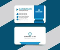 Minimalist modern business card design template vector