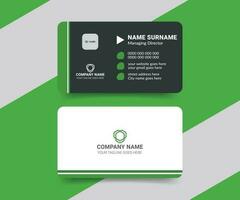 Minimalist modern business card design template vector
