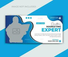Corporate business marketing agency social media web banner template vector