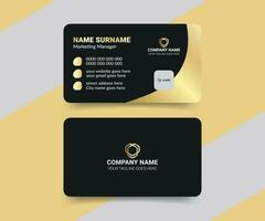 Company agency business card template vector