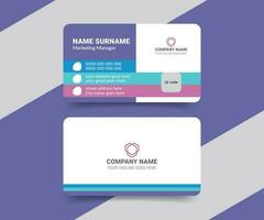 Professional elegant modern business card template vector