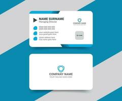 Corporate professional business card design vector