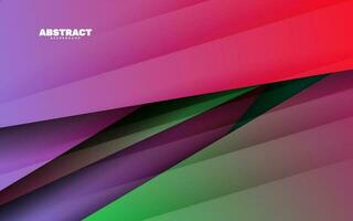 Abstract overlap layer papercut background banner vector