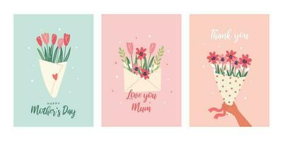 Set of modern posters with Valentine's Day. Trendy gradients, blurred shapes, typography, y2k. Social media stories templates. Vector illustration for mobile apps, banner, greeting card design.