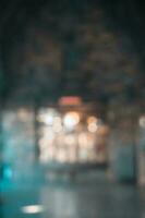 blurred background of a window of a store. Bokeh style photography. photo