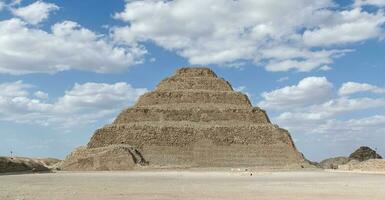 Cairo, Giza, Egypt March 17, 2023 The pyramid of Sakkara in Cairo. The first pyramid of Egypt photo