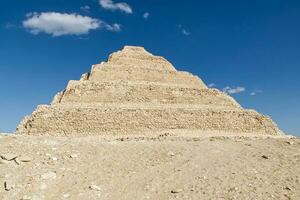 Cairo, Giza, Egypt March 17, 2023 The pyramid of Sakkara in Cairo. The first pyramid of Egypt photo