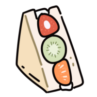 schattig fruit sando png