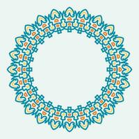 vector circle frame with vintage color