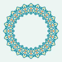 vector circle frame with vintage color