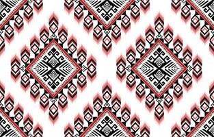 Geometric Ethnic pattern vector. African, American, Mexican, Western Aztec motif striped and bohemian pattern. designed for background,wallpaper,print, carpet,wrapping,tile,batik.vector illustratoin. vector
