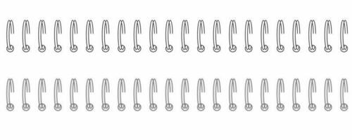 outline silhouette Bind spring of spiral icon set isolated on white background vector