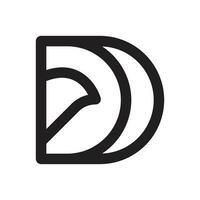 D letter LOGO VECTOR free download