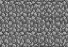 Cubic pixel game grey rock stones or rubble gravel vector
