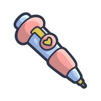 Free Vector cute pretty pens, tools for everyday life