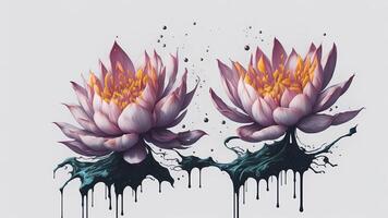 lotus splash art illustration, photo