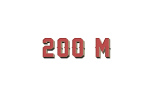 200 million subscribers celebration greeting Number with retro design png