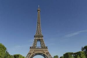 view on Eiffel Tower from the Champ de Mars photo