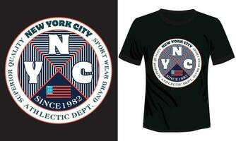 nuevo York ciudad superior calidad camiseta diseño vector