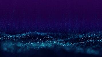 Abstract digital particle wave and light abstract background. photo