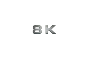 8 k subscribers celebration greeting Number with star wars design png