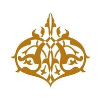 Set of vector floral elements for design