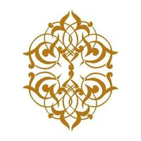 Set of vector floral elements for design