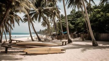 ver de tropical playa navegar Mancha ,generativo ai foto