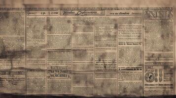 periódico fondo de pantalla ,viejo periódico antecedentes ,generativo ai foto