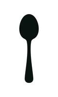 Spoon icon isolated on white background vector