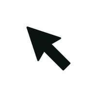 Arrow cursor icon isolated on white background vector