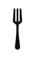 Eat fork icon isolated on white background vector