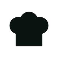 Chef hat icon isolated on white background vector