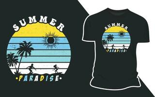 verano playa al aire libre vector t camisa diseño gráficos