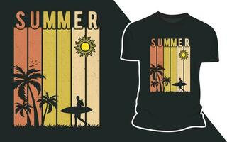 Summer Beach Outdoor Vector T shirt Design Graphics
