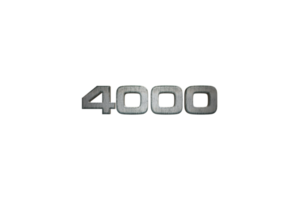4000 subscribers celebration greeting Number with star wars design png