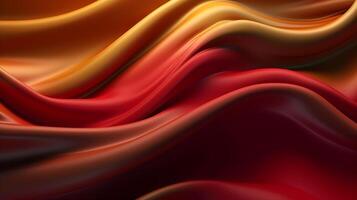 Abstract Background with 3D red Gradient Silk Fabric , photo