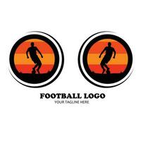 Football logo collection set vector