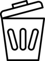 Trash can Vector Icon Design