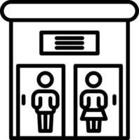 Public toilet Vector Icon Design